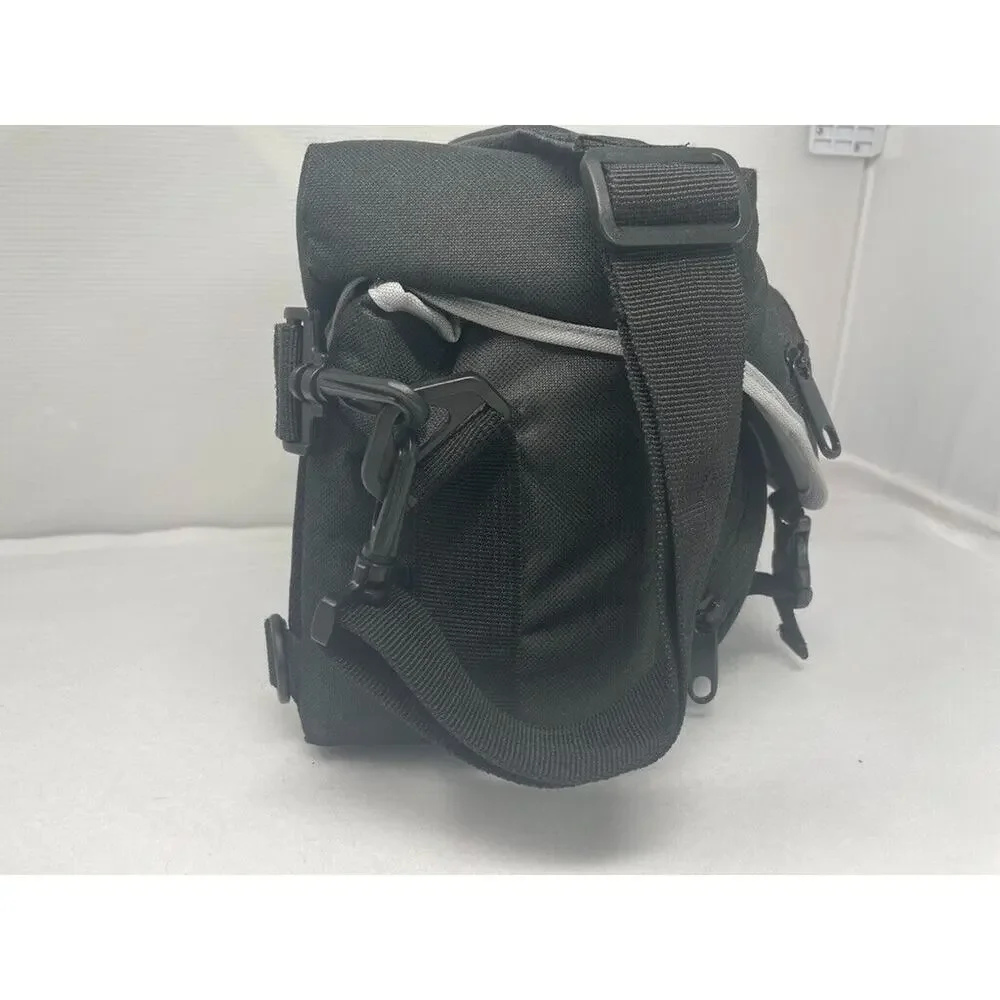 Medium Nikon Camera Shoulder Bag Carry Case Black with‎ Grey Trim